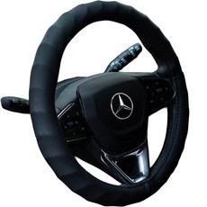 볼체 차량 논슬립 얇은 순정형 핸들커버 타공 운전대 커버 (BC-PFH-01), 1개, 01.클래식 블랙