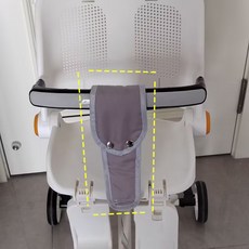 제이펀 스토어 아기의자벨트 안전벨트, 1개, 그레이 미끄럼 방지 엉덩이