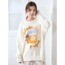 gelato pique 蜂蜜熊提花套頭衫 居家服 睡衣 - 日本代購