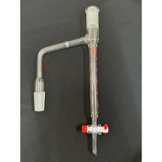 立騰玻璃 蒸餾用受器 磨砂24/40附活栓 實驗玻璃 油水分離器, 10ml, 1個