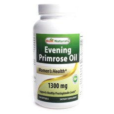 Best Naturals 女性月見草油軟膠囊 1300mg, 1個, 120 件