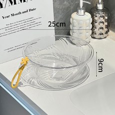 家用多功能透明紋理洗衣盆, 透明白小號, 1個