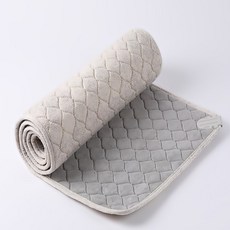 쓰리템 전기장판 1인용 싱글 절전형 병원 3인쇼파용 소파 매트 전자파차단 여행 캠핑 휴대용 차박 초극세사, 180cmx50cm 크림베이지