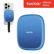 샌디스크 외장SSD 크리에이터 맥세이프 SSDE62 대용량 고성능, 블루, 2TB