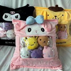 귀여운 캐릭터 쿠로미 한가득 미니 인형 쿠션 베개 장식 봉제인형, 인형 한 봉지, 멜로디