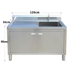 미일 업소용싱크대1200 무용접 미포함 식당, 고객직접설치, 기본 모델명/품번, 외부문 120x60x80 오른쪽 왼쪽 작업대