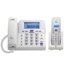 SAMPO 聲寶 2.4Ghz 高頻數位子母型無線電話 CT-W1103NL 白色