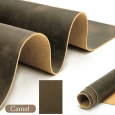 가죽 툴링 시트 2.0MM 두꺼운 탑 풀 그레인 오일 탄 크레이지 호스 소 공예 도구, [01] oil wax leather, [02] 21x14 센치메터, 1개