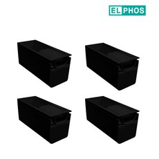 엘포스 티라인직부등 폭33 TS33 일자 좌우 연결 가능 전원마감 만, 블랙, 4개