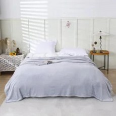 침대 산호 양 털 플란넬 담요 솔리드 블루 핑크 얇은 침대보 소파 커버 가짜 격자 무늬, 2. light gray