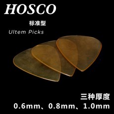 HOSCO UL-JZ TD Ultem 기타 픽 플렉트럼 미디에이터 어쿠스틱 일렉트릭 기타용 표준 재즈 모양 산 사용, 1개