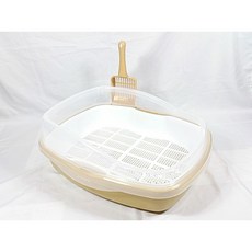 優旺寵物 ACEPET 皇冠871-D 雙層加高型舒樂貓砂盆 適用水晶砂/松木砂/木屑砂/豆腐砂, 1個, 黃色