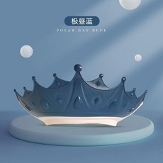 硅膠洗頭帽 護耳 護眼 寶寶嬰幼兒童浴帽 防水洗髮帽, 極晝藍, 1個
