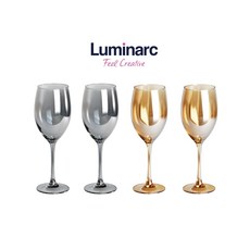 Luminarc 法國樂美雅 晨露炫彩高腳杯禮盒 450mL 紅酒杯, 1個