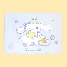 산리오 시나모롤 스윗버블 담요 무릎 차량용 사무실 비행기 휴대용 캐릭터 극세사 담요