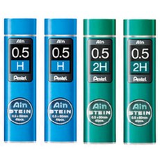 펜텔 아인 슈타인 샤프심 0.5mm AIN STEIN C275, 4개(2H x 2개 + H x 2개)