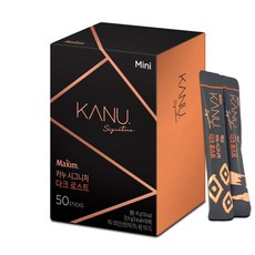 맥심 카누 시그니처 다크 로스트 미니 50T, 900mg, 50개입, 1개