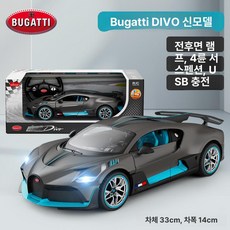 스포츠RC카 드리프트 레이싱 원격제어 무선조종 무선조종자동차 완구 경주용 알씨카 제품, 1:14 부가티 디보: 기본