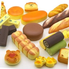 베이커리 스트레스 아동 완구 감각발달 촉감놀이 해소 말랑말랑 스퀴시 손놀림