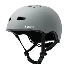 STOMP 스케이트보드 헬멧 - 탈착식 라이너 환기 멀티 스포츠 스쿠터 인라인 스케이팅 청소년 및 성인용 (매트 블루 스몰), 매트 그레이