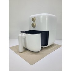 독일모티프매트 에어프라이어 받침대 열차단, 베이지 쇼트, 1개