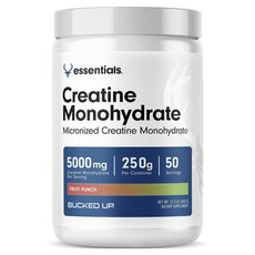 BUCKED UP Essential 一水肌酸 6000毫克 水果潘趣, 1個, 350g