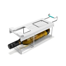 조셉조셉 FridgeStore 계란 보관 캐디 12개 쉽게 접근할 수 있는 손잡이와 바퀴 BPA 프리 냉장고 정리함 283686, Bottle Holder