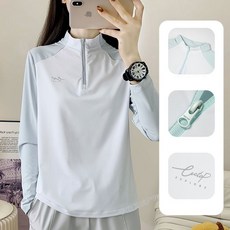 여성 아웃도어 긴팔티셔츠 봄가을 캐주얼 통기성 스판 등산티 상의 여자 루즈핏 속건 스포츠 긴팔티 SJS