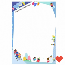 미술놀이 겨울 롤링 페이퍼 메시지카드 생일 기념 만들기