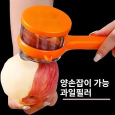 양손잡이 과일 채칼필러, 1개, 하늘색