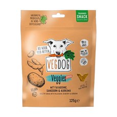 VEGDOG德國蔬狗 蔬菜勝利點心 沙棘薑黃 125g 無人工添加 關節保健, 沙棘&薑黃, 1包