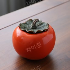 차보관함 차통 감모양 선물 소장 소품 다기 다도 티악세사리, 02.B(대형)