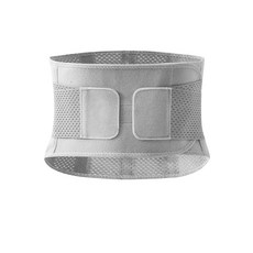 伊德萊斯 可調式雙重加壓彈力護腰帶 腰肌勞損腰托(束腰帶 透氣護腰帶), 灰色, 1個