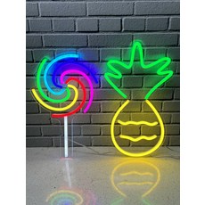 네온사인 벽장식 LED 무드등 바조명 침실 로맨틱 인테리어 12V 컬러 조명, 라오색 12V 고휘도 모델 (전원/플러그)