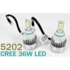 白光 LED COB 12V 36W 6000K 防水 頭燈 大燈 霧燈, 1個
