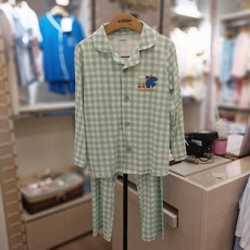 앙떼떼 2001중계점 간절기 긴팔 9부 모달 50% 면50% 소재 파자마 상하 세트 잠옷세트