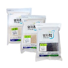 (현대Hmall)산척농협 엄지척잡곡 찹쌀/현미/찰흑미 각1kg(3kg), 3개, 1kg