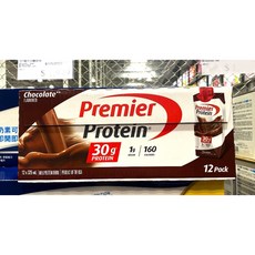 Premier Protein 巧克力風味蛋白飲 30克蛋白質 1克糖 160卡路里 325毫升 x 12入, 1個, 賣家宅配