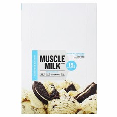 MUSCLE MILK 蛋白棒餅乾和奶油 12 包, 12件, 50克