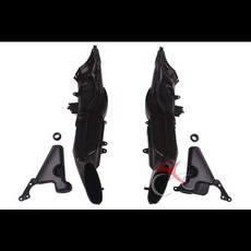 오토바이 ABS 플라스틱 램 공기 흡입 튜브 덕트 세트 혼다 CBR1000RR 2008-2011 2009 2010 블랙, 02 StyleB