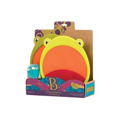 B. Critter Catchers Frankie the Frog 青蛙造型拋接球玩具組，戶外親子互動拋接玩具, 隨機, 1套
