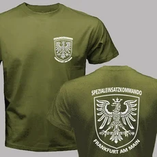 독일 SEK Spezialeinsatzkommando Polizei Berlin Fra Sudbayern 남성 티셔츠 면 티 탑 하라주쿠 스트리트, 02 XS（old）, 02 army green 2