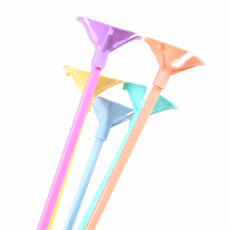 파스텔 컬러 풍선 컵스틱 막대 세트 풍선꽂이 파티 장식 이벤트용품 50p, 1개, 상세페이지 참조