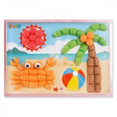 플레이콘 부조액자 여름 바다 옥수수소재 만들기활동, 본상품