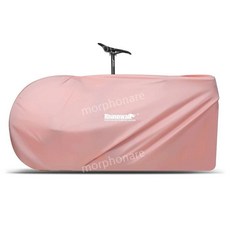 모라이더 초경량 접이식 자전거캐링백 보관가방 파우치 26인치 27.5인치 캠핑 휴대용, 핑크