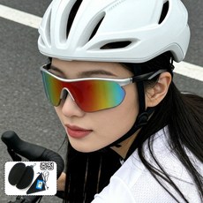 Flybird 초경량 편광 스포츠 고글 자전거 선글라스 UV 400 자외선 차단, 1개, 레드
