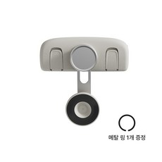차량용 멀티 슬림 뒷좌석 핸드폰 거치대 후크 2in1, 화이트(white), 1개