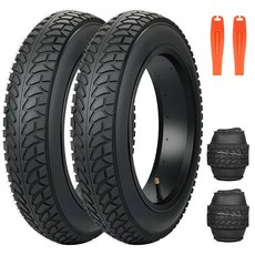 ZUKKA 16 x 3 0 전기 자전거 타이어 뚱뚱한 고성능 교체용 접이식 스쿠터용, 2 16 x 3 0/2 Tires 2 Leve