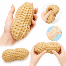 해피아이 땅콩 크런치 말랑이 땅콩 스퀴시 말랑이 스트레스볼, 1개