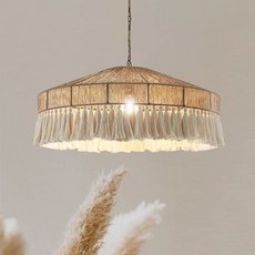 보헤미안 빈티지 인테리어 팬던트 천장 포인트조명 식탁 밀짚, 3박스